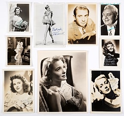 1940s to 1950s Signed Hollywood Stars Photos (18) and cuts (11)
