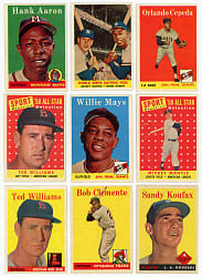 1958 Topps Near Complete Set (488/494) - Clean!