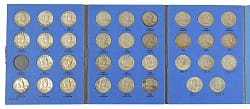 1948-1963 Franklin Silver Half Dollars (84) with Near-Complete Set (34/35)