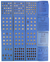 1857-1972 U.S. Coin Near-Complete, Partial and Starter Sets (14) with Washington Quarters, Mercury Dimes & Indian Head Cents