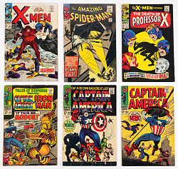 1960s Marvel/DC Silver Age Super-Hero Comic Books (19) with Captain America #100