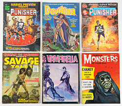 1970s Horror/Sci-Fi/Other Magazine Collection (53) with Savage Tales #1 & (14) Vampirella