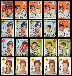 1954 Topps Collection (600) with (43) Hall of Famers