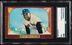 1955 Bowman #184 Willie Mays SGC NM 7