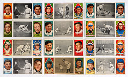 1912 T202 Hassan Triple Folders Collection (12) with Hall of Famers Including Mathewson, Collins & Tinker