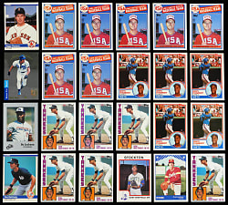 1980-1999 Baseball Singles Collection (6,200+) with Numerous Hall of Famers & Star Rookies