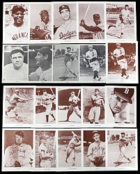 1960s Baseball Premiums Collection (95) with "Baseball Monthly" Near Set (85/89) & Sports Pix (10) Including Ruth, Gehrig, Cobb, DiMaggio, T. Williams
