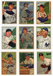 1952 Bowman Partial Set (196/252) with (17) Hall of Famers