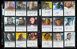 2014 Rittenhouse Archives Star Trek Into Darkness Collection with Autograph Card Near-Complete Set (31/33) & Uniform Badge Complete Set (24)