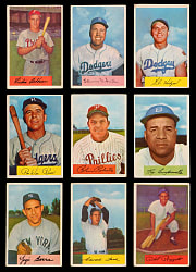 1954 Bowman Near Complete Set (218/224) with Most Major Stars