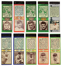 1930s Diamond Matchbooks Multi-Sport Balance of Collection (287) with 28 Hall of Famers