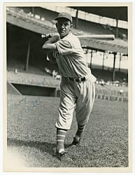 Circa 1950s Mel Ott Signed News Service Photograph - PSA/DNA Type II