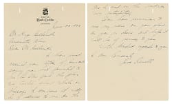 1933 Joe Sewell Signed Handwritten Letter with Baseball Equipment Endorsement Content - PSA/DNA Full LOA