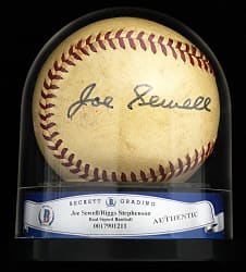 Riggs Stephenson & Joe Sewell Dual-Signed Baseball - Beckett Encapsulated Authentic