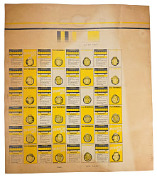 1970-1971 Topps Scratch-Off Progressive Proof Uncut Sheet Complete Set (24)