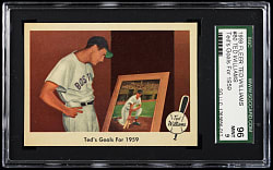 1959 Fleer Ted Williams #80 "Ted's Goals For 1959" SGC MINT 9 - Highest Graded!