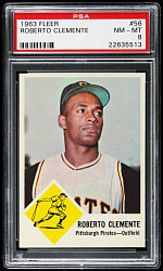 1963 Fleer #56 Roberto Clemente PSA NM-MT 8