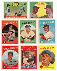 1959 Topps Partial Set (479/572) with Many Hall of Famers & Stars