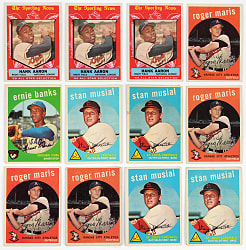 1959 Topps Hoard (2,450+) with 180+ Hall of Famers & 150+ High Numbers