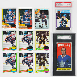 1964-1981 Hockey Star Collection (33) with (10) Wayne Gretzky & (2) Graded