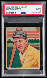 1933 R300 George C. Miller Charlie Grimm PSA GOOD 2