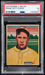 1933 R300 George C. Miller Frank Lefty O'Doul PSA VG 3