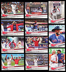2017 Topps #350 David Ortiz Player Set (11) Different with Shortprints, Super Shortprints & Ultra Shortprints