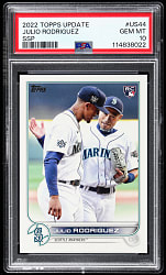 2022 Topps Update #US44 Julio Rodriguez Rookie Super Shortprint PSA GEM MINT 10