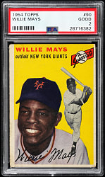 1954 Topps #90 Willie Mays PSA GOOD 2