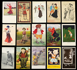1900s to 1930s Golf Comic Postcards (105) Assorted
