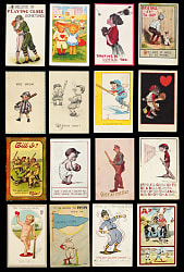 1900s to 1930s Baseball Comic Postcards (422) with Sets, Partial Sets and Assorted Balance of Collection