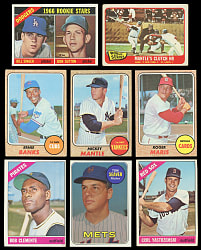 1957-1969 Topps Collection (188) with (38) Hall of Famers Including (4) Mickey Mantle