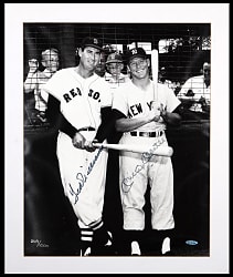 Mickey Mantle & Ted Williams Dual-Signed 16x20 Photograph - UDA & Beckett