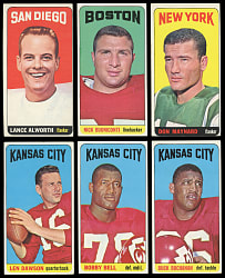 1965 Topps Football Near Set (162/176)