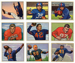 1950 Bowman Football Partial Set (88/144) with Several Hall of Famers