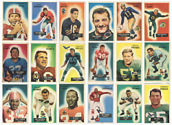 1955 Bowman Football Near Set (154/160)