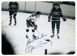 1976 Garnet "Ace" Bailey Signed & Inscribed Original Photo/Postcard - (Deceased 9/11/2001 Terror Attacks)