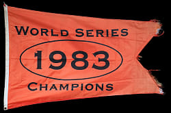 1983 Baltimore Orioles World Series Champions Memorial Stadium Banner