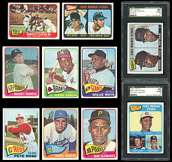 1965 Topps Complete Set (598) with 2 SGC Graded EX/NM Hall of Fame Rookies Plus 2 Variations - (600) Total Cards