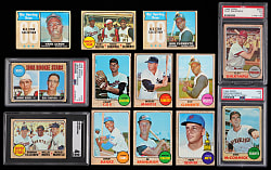 1968 Topps Near Set (592/598) with 5 Graded Plus 9 Variations Including Yellow Team Names
