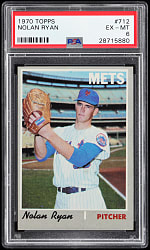 1970 Topps #712 Nolan Ryan PSA EX-MT 6