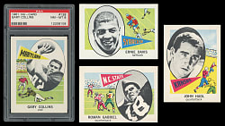 1961 Nu-Card Football Complete Set (80/80) with PSA NM-MT 8 Collins