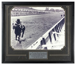 1973 "Ron Turcotte Rides Secretariat" Signed 16x20 Framed Photo