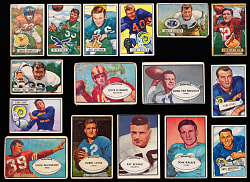 1948-1953 Topps & Bowman Football Collection (219) with Several Hall of Famers & Stars