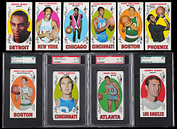 1969-1970 Topps Basketball Near Set (95/99) with 4 Graded – Sharp!