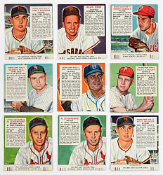 1952-1955 Red Man Tobacco Collection (79) Including (40) with Tabs, (16) Hall of Famers & (2) Graded