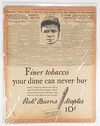 1921-1927 Major Baseball Events Newspaper Trio with 1921 Joe Jackson/Black Sox Courtroom Proceedings & 1927 Babe Ruth’s 60th Home Run