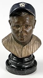 1991 Babe Ruth Bronze Bust by J. Gregory