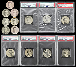 1909-1911 E254 Colgan’s Chips Stars of the Diamond Collection (14) with (7) PSA Graded