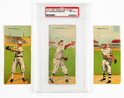 1911 T201 Mecca Double Folders Starter Set (16) with (3) Hall of Famers & PSA Graded Mordecai Brown